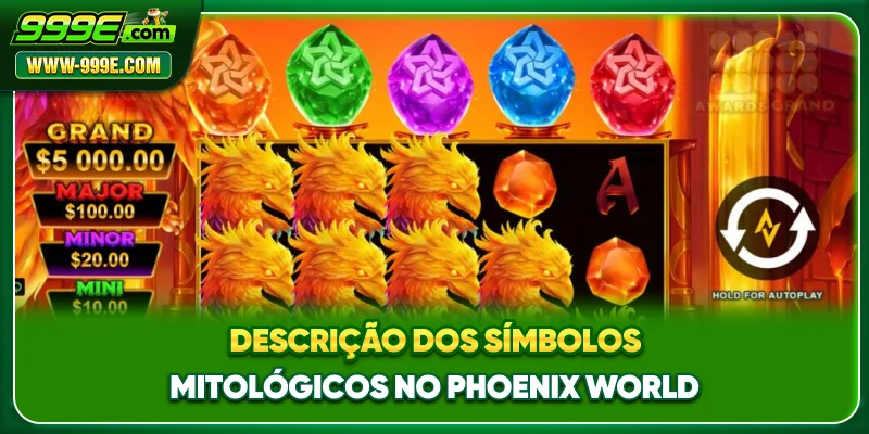 Phoenix World - A Aventura De Slot Online Grandiosa 1 Descrição dos símbolos mitológicos em Phoenix World